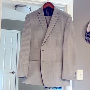 Michael Strahan Grey Pinstripe Suit & Rossetti Light Blue Suit - 2 for 1 price!!
